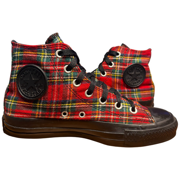 Converse Chuck Taylor All Star W7/M5 Tartan Plaid Tartan Plaid Xmas Sneakers - Picture 11 of 16